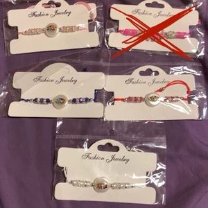 4 Fashion adjustable bracelets (evil eye bracelet only)